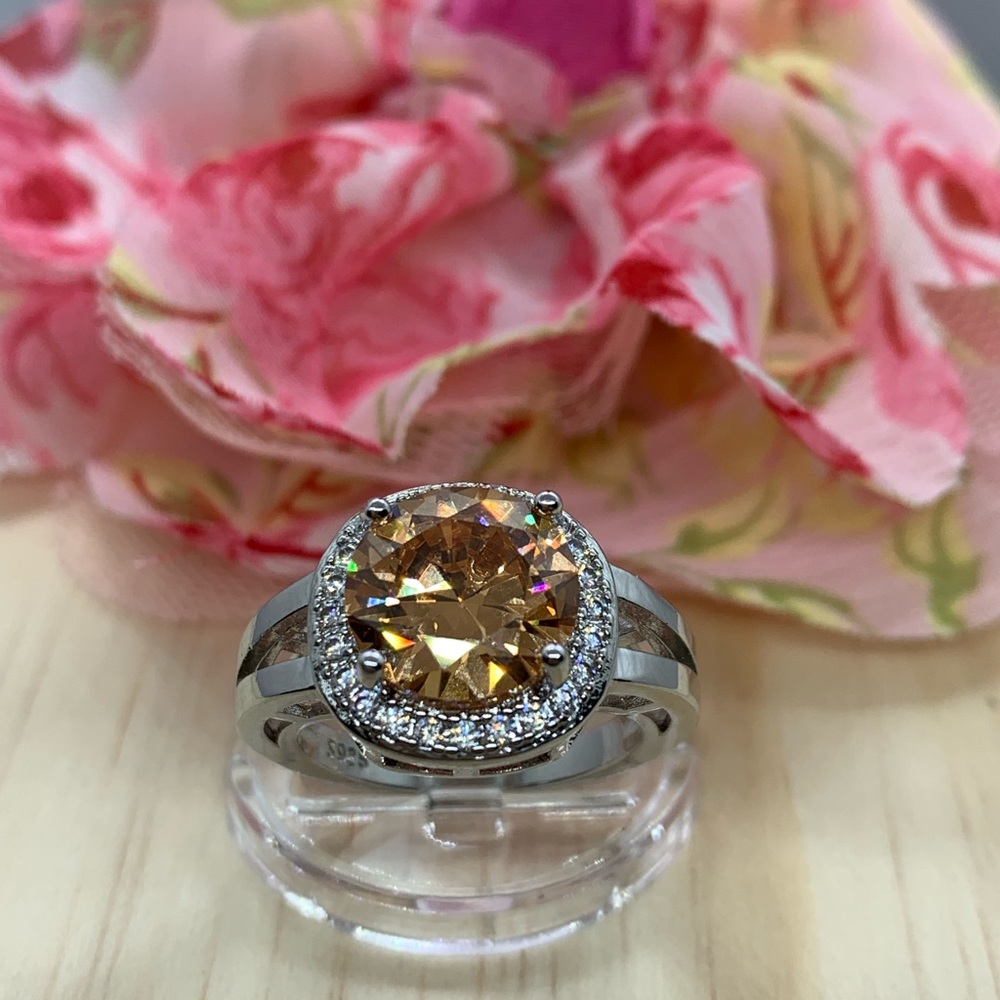 Smoky Quartz Sterling Silver Ring - Picture 3 of 6